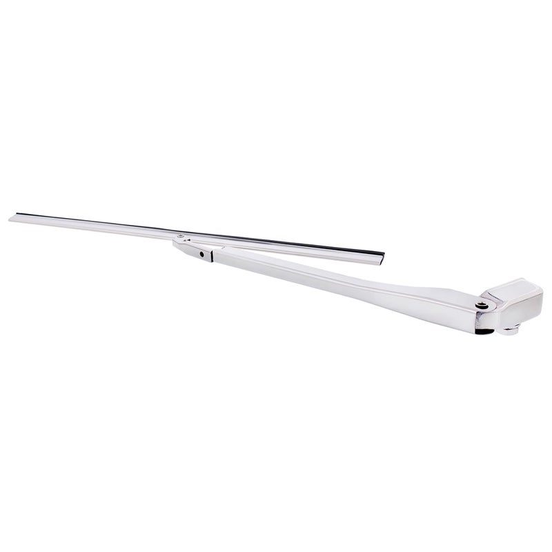 United Pacific A7022 Polished Stainless Steel Wiper Blade/Arm Set w/9-inch Blade & 7 Â½ inch Arm, Plug-In Style, Trimmable Blade â€“ ONE Set - Image 4